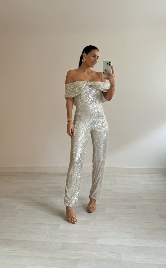 Jumpsuit met pailletten