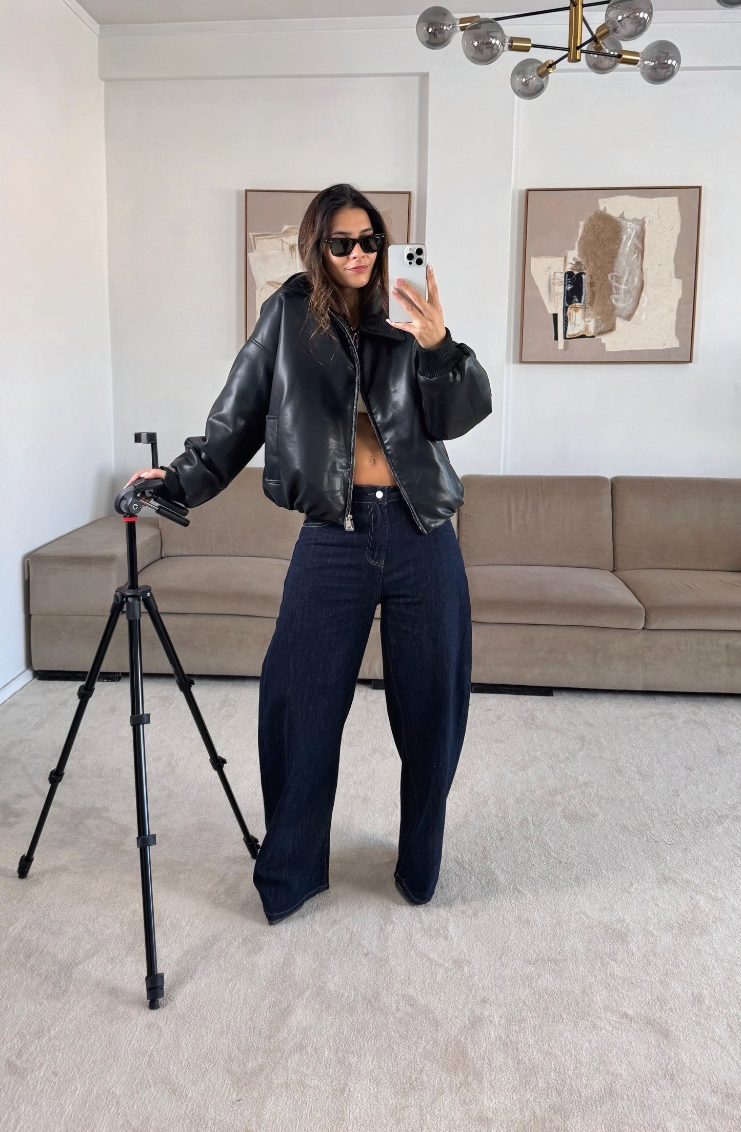 Black Vinyl Bomber