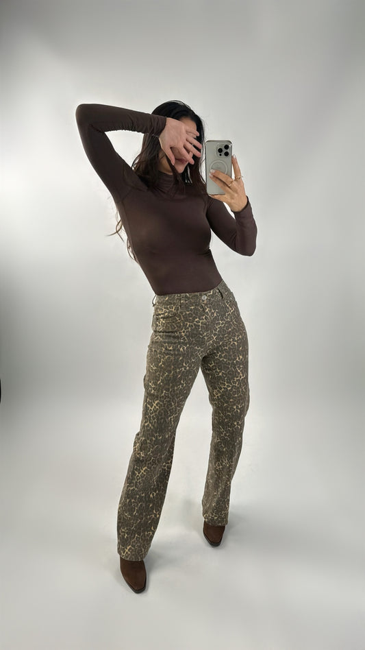 Broek met dierenprint