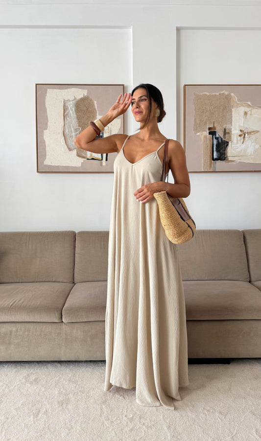 Beiges Vivetta-Kleid