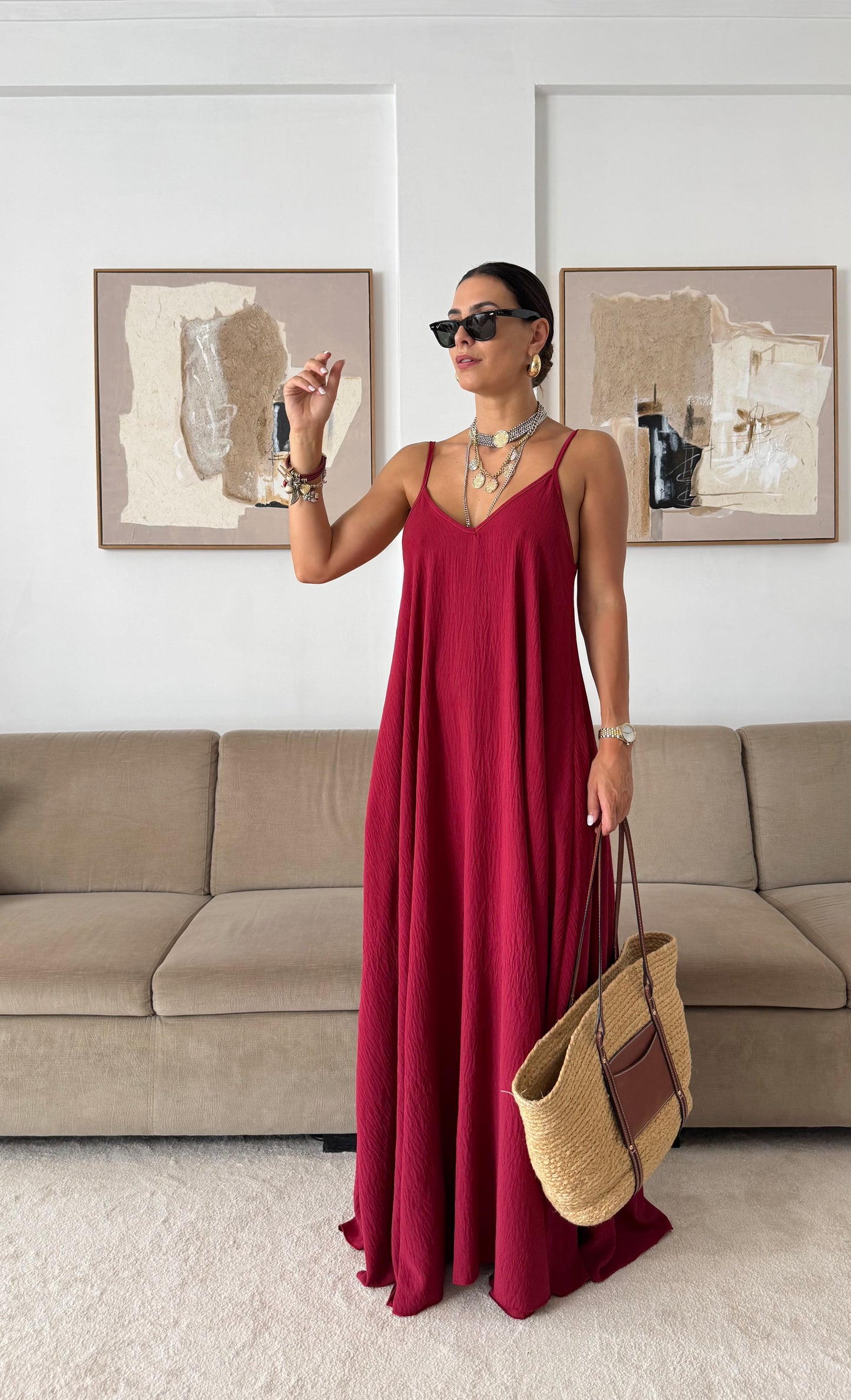 Vivetta Bordeaux Dress