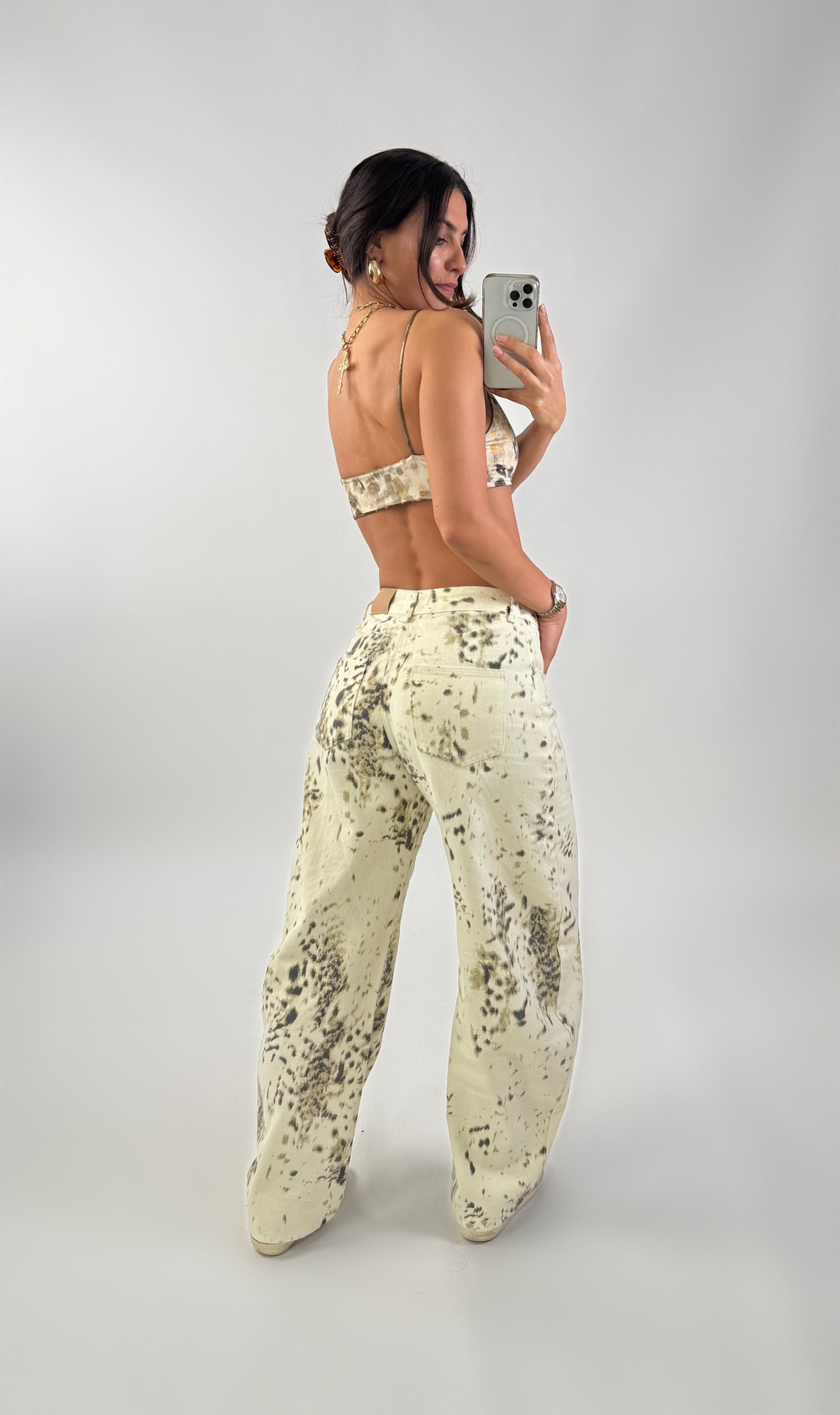 Calça Balloon Print
