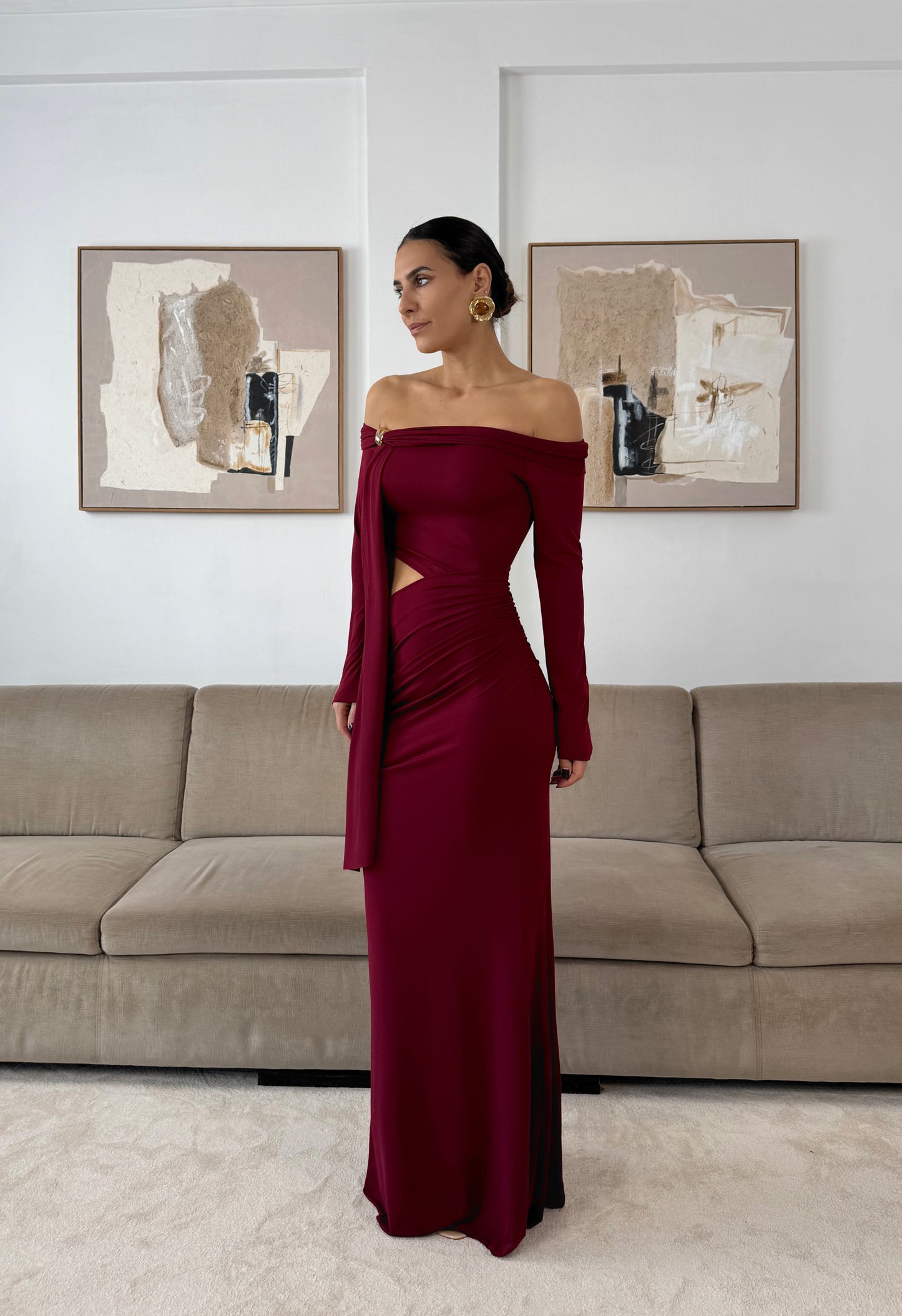 Cherry Red Long Dress