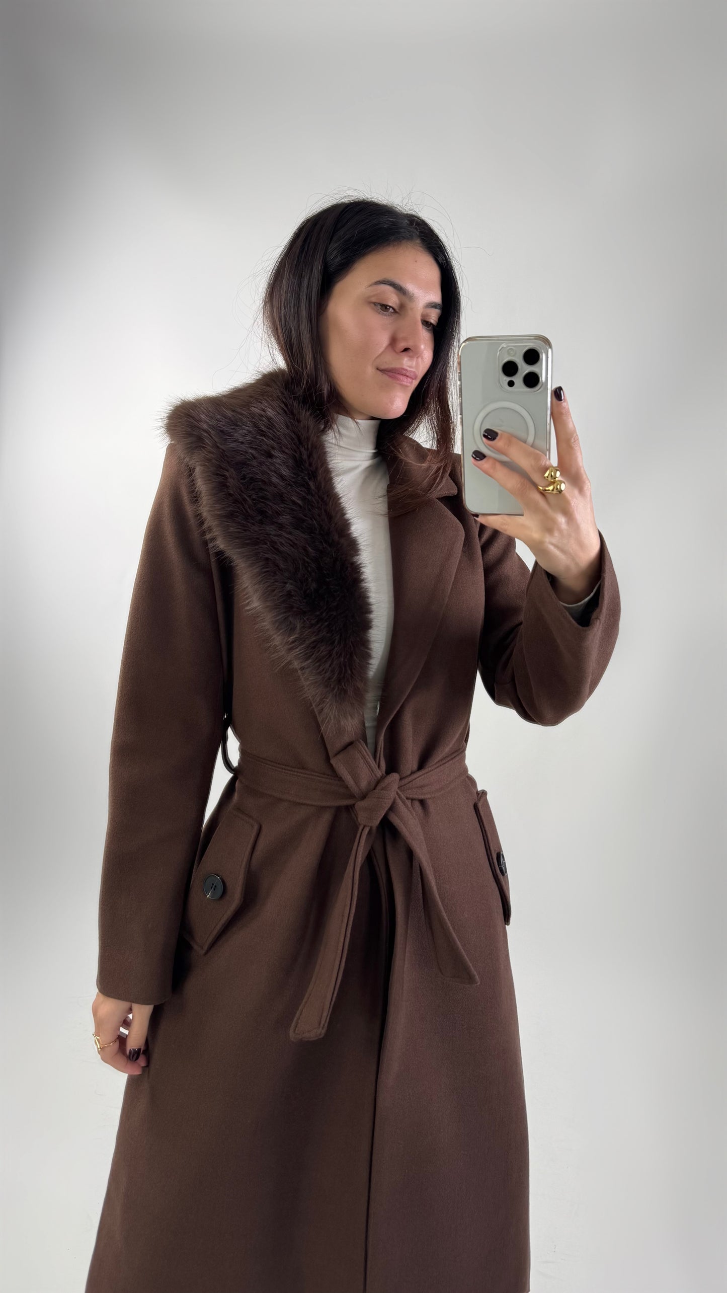 Sobretudo Midi c/pêlo removível