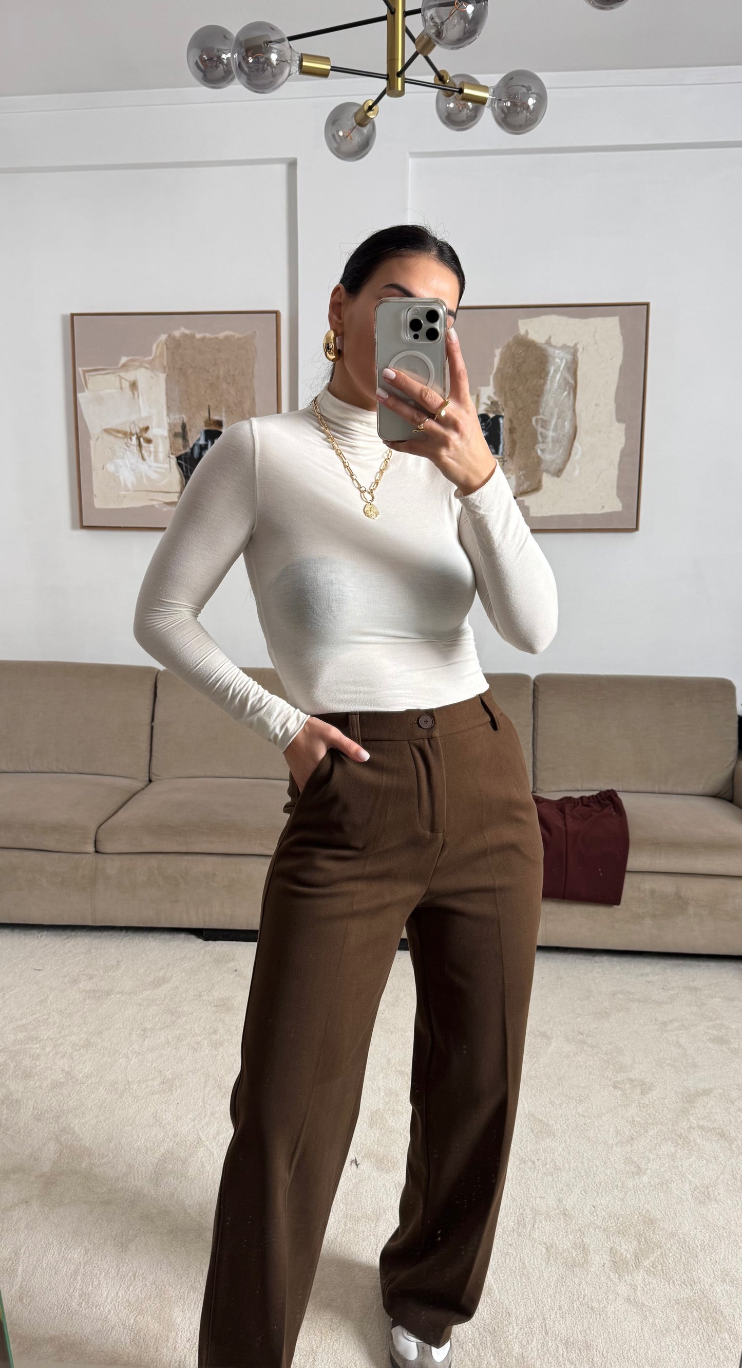 Pantalon coupe ferme
