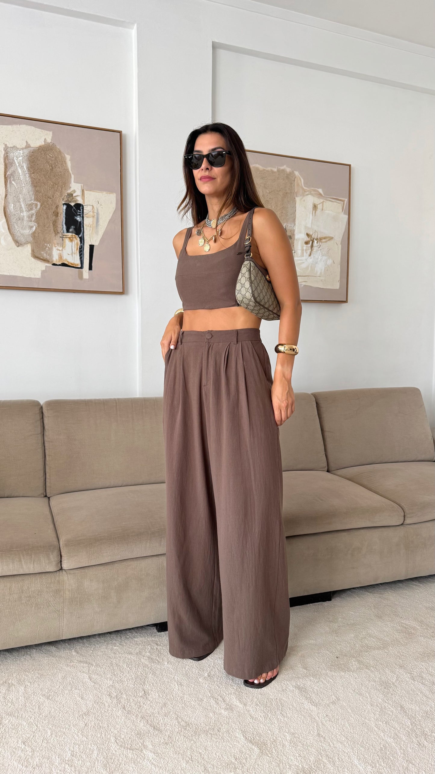 Ensemble marron des Pouilles