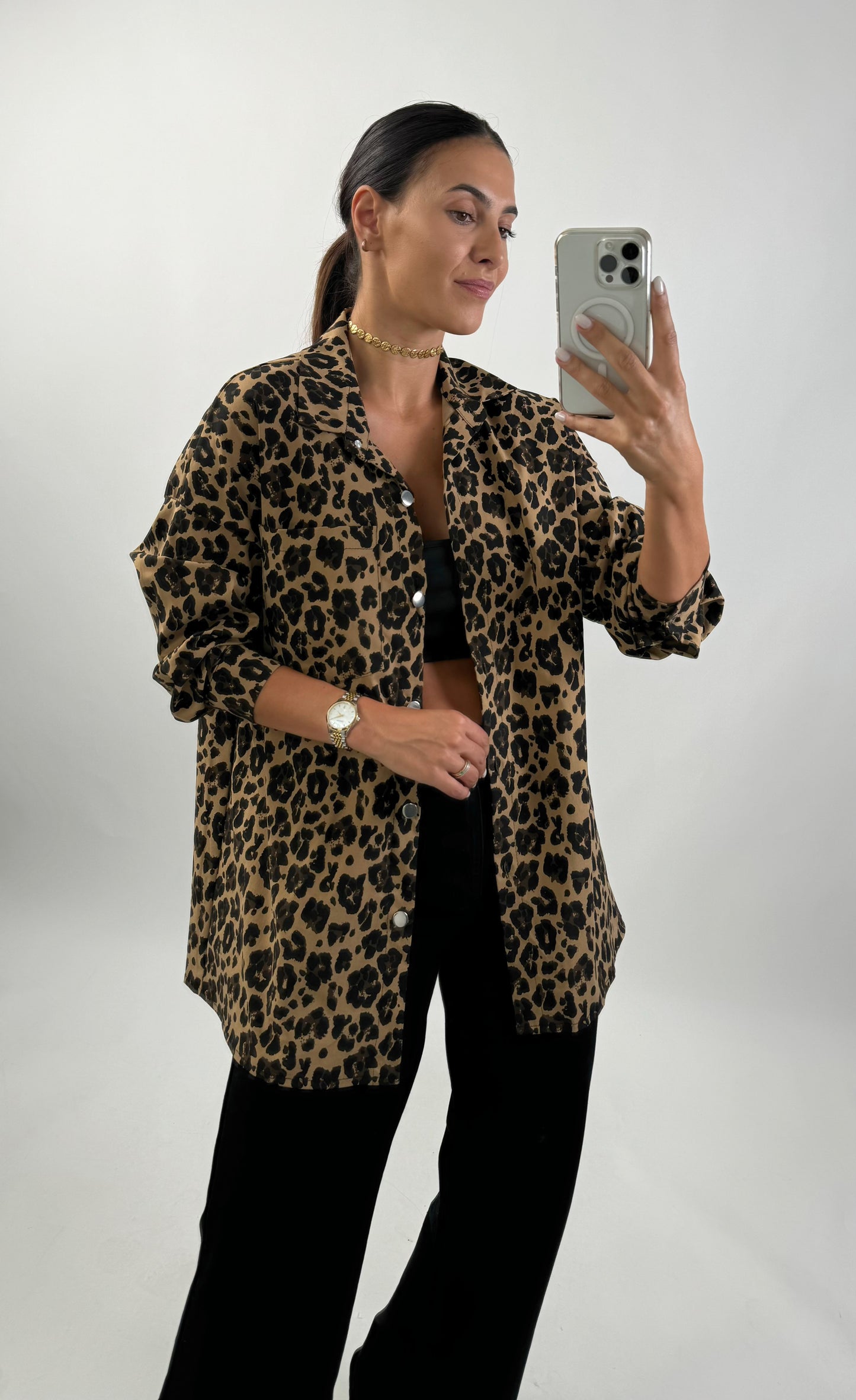 Chemise léopard