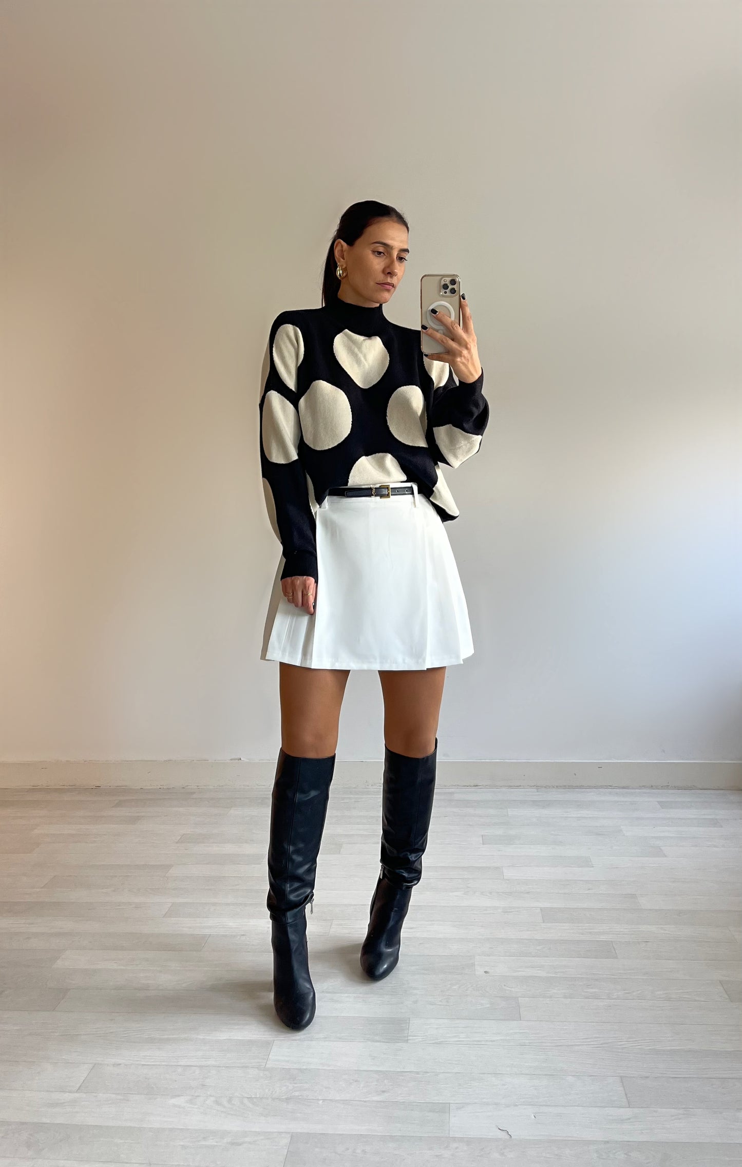 Jupe plissée avec doublure short