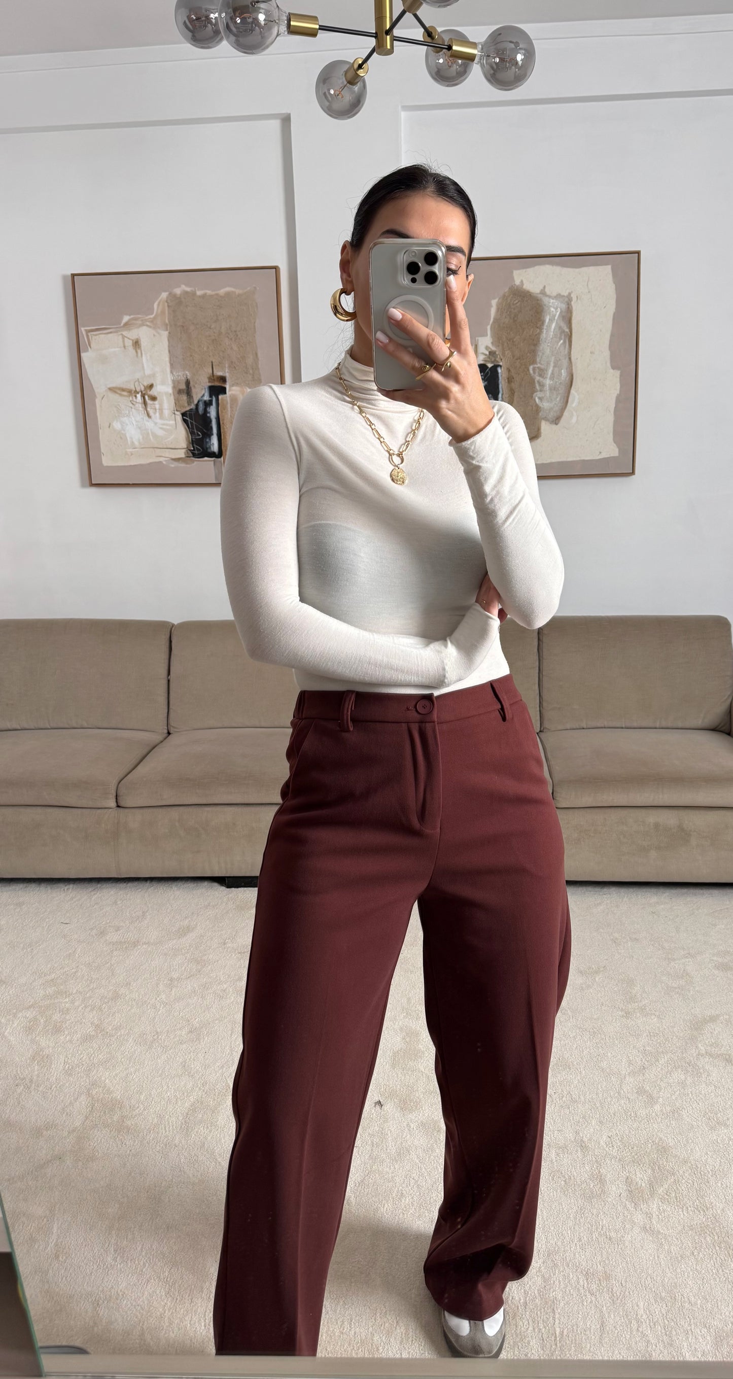 Pantalon coupe ferme