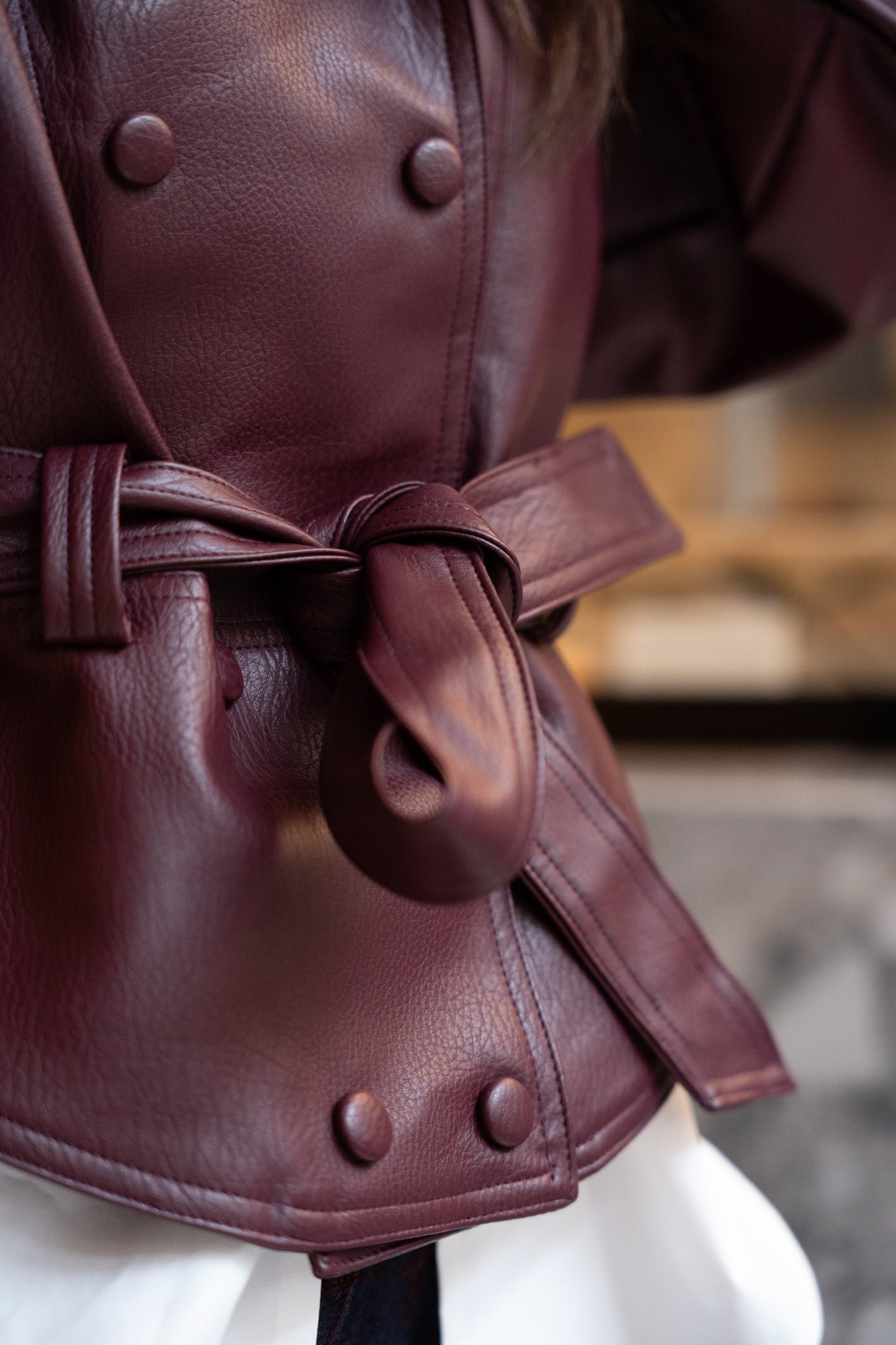 Kurtka Ecopele Bordeaux