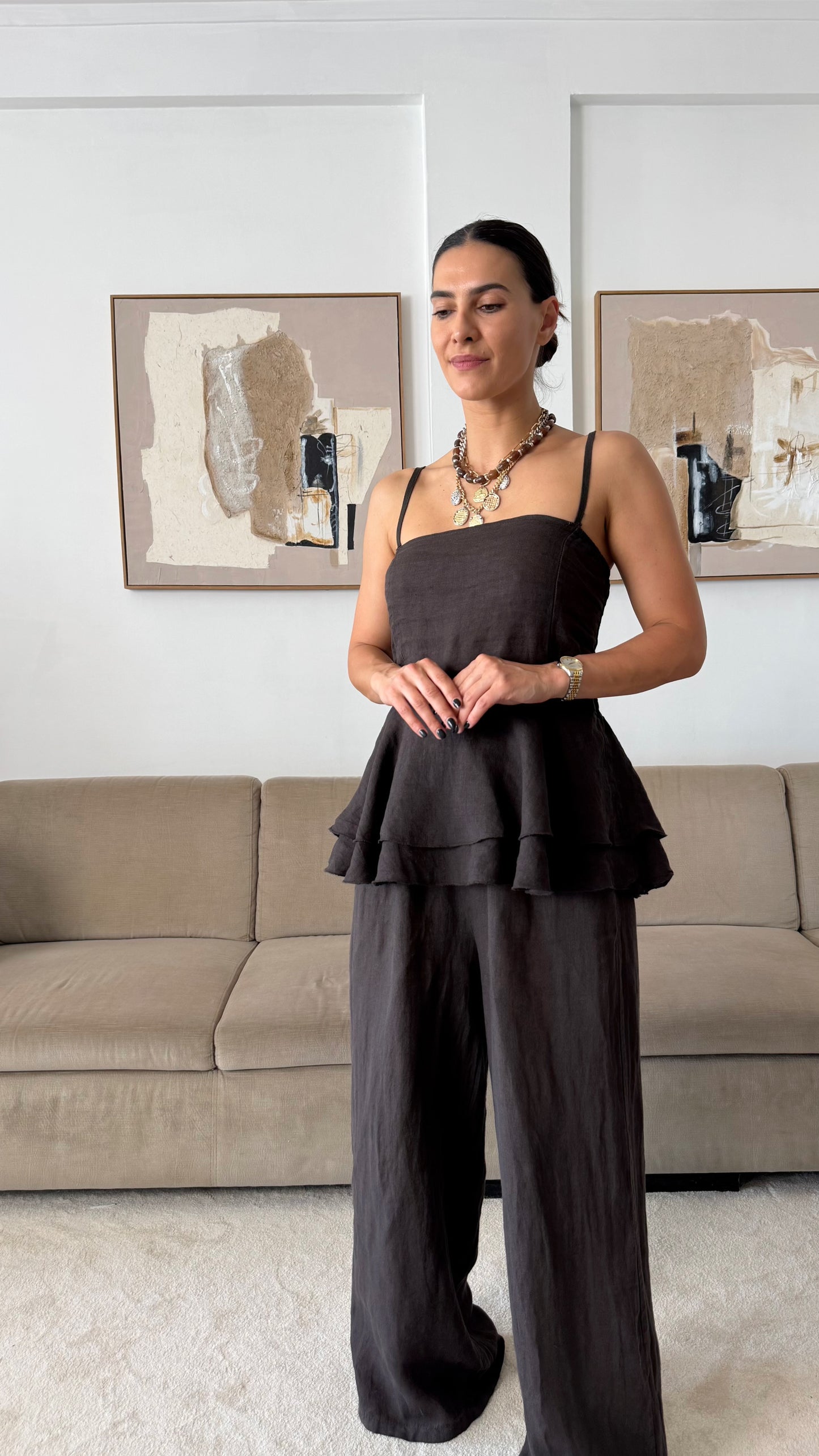 Pantaloni di lino