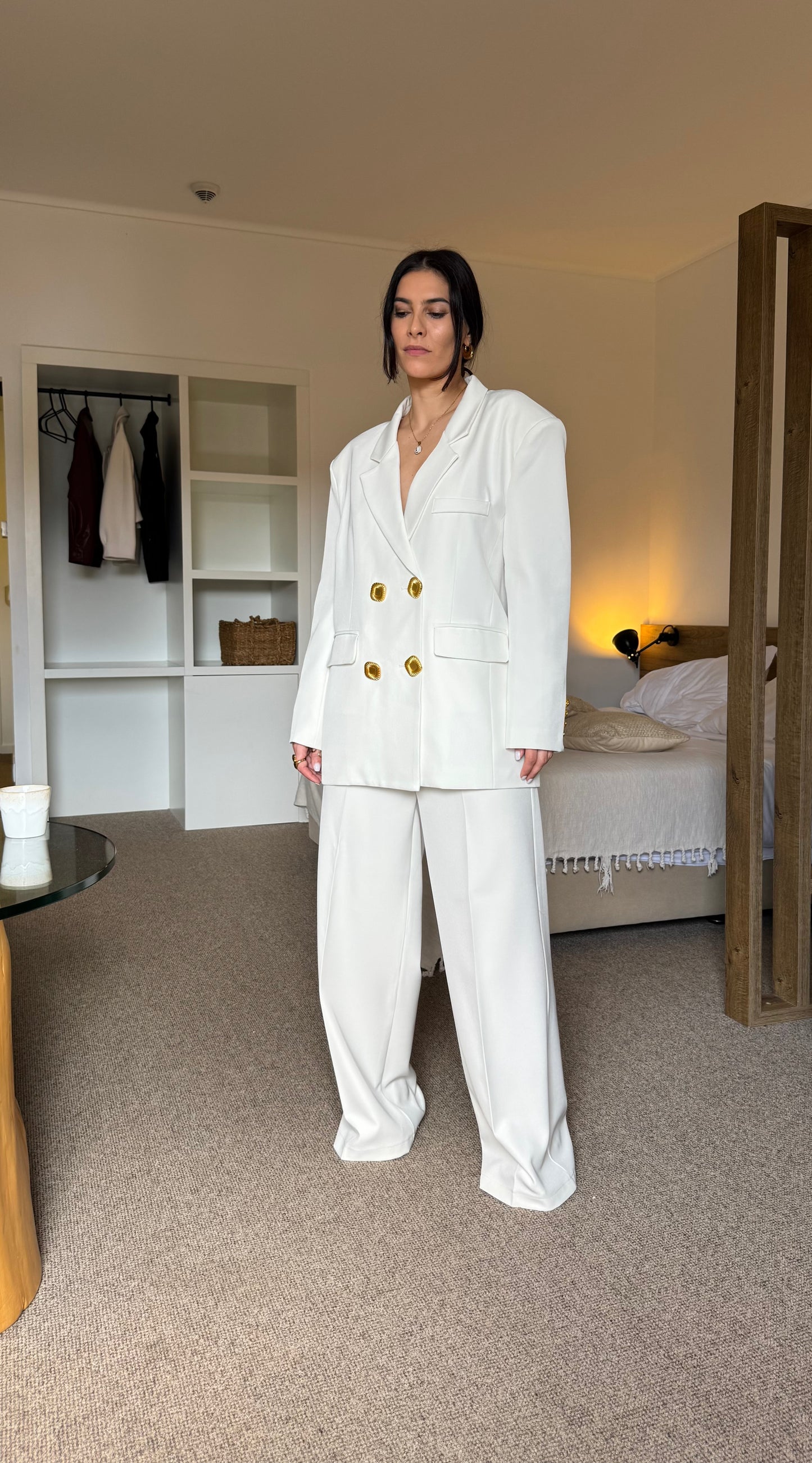 Blazer Oversize Espalda Abierta