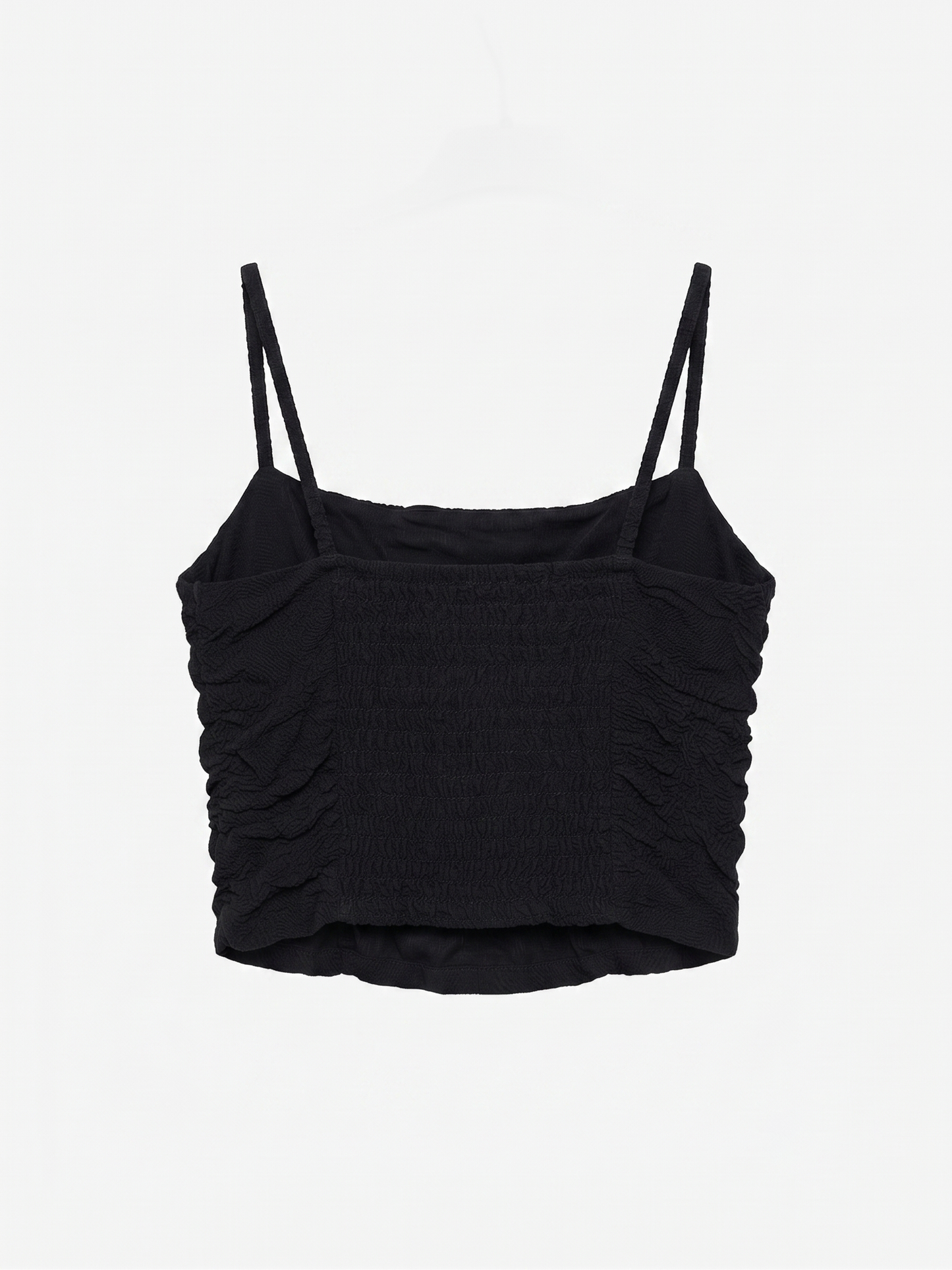 Crop Top Drapeado Preto
