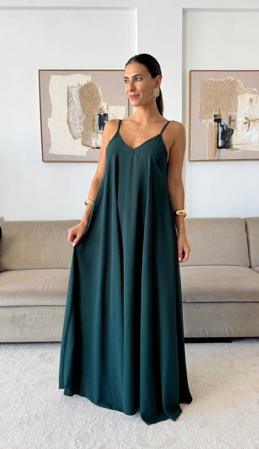 Smaragdgrünes Vivetta-Kleid