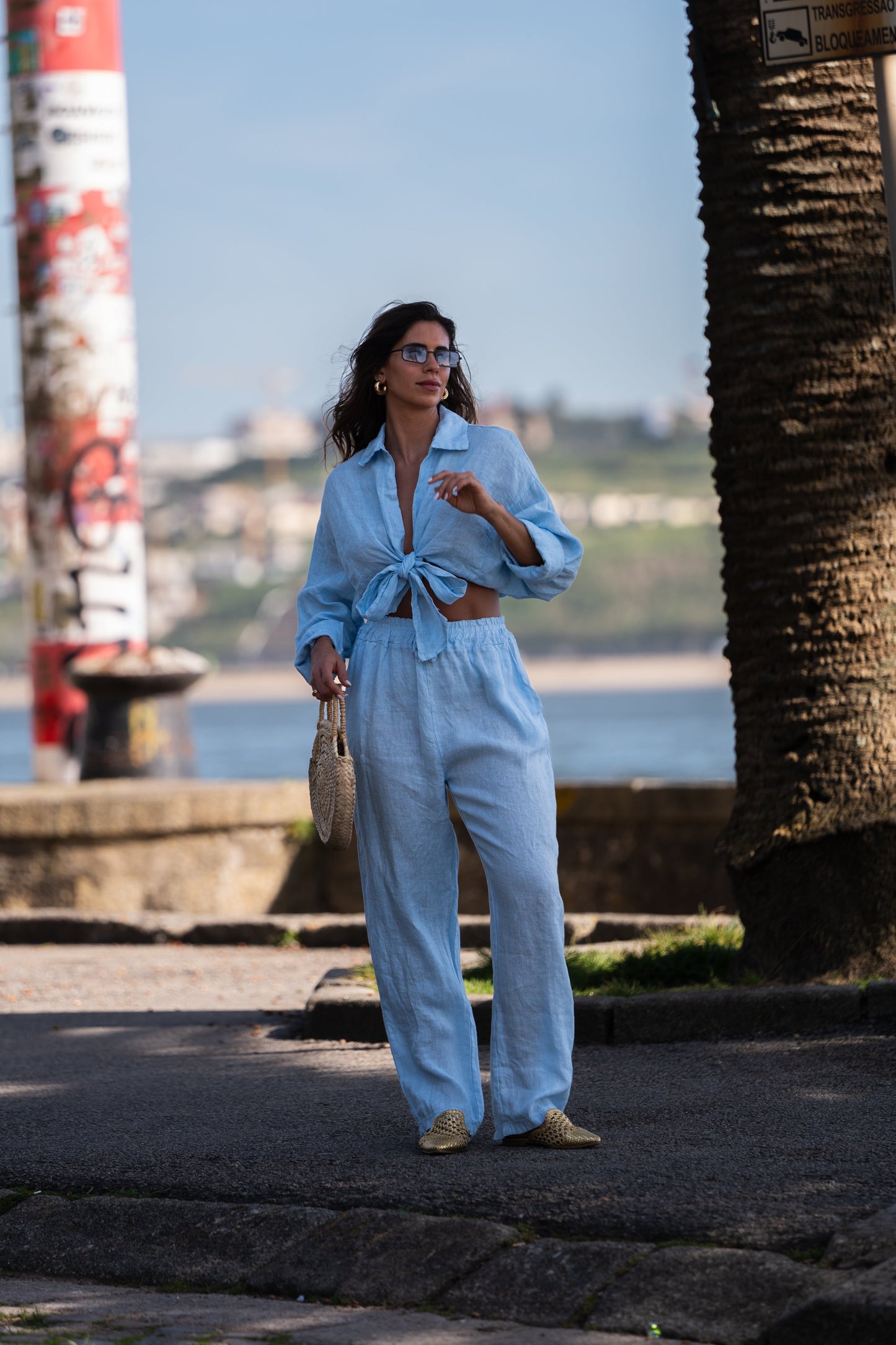 Pantaloni di lino