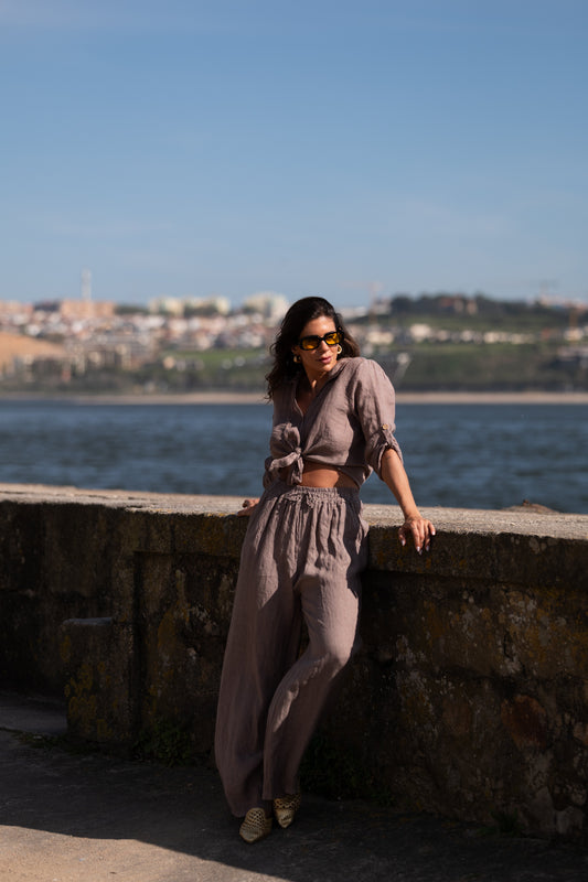 بنطلون كتان