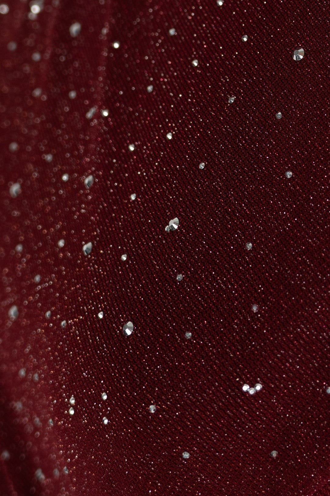 Bordeaux Short Dress with Open Back