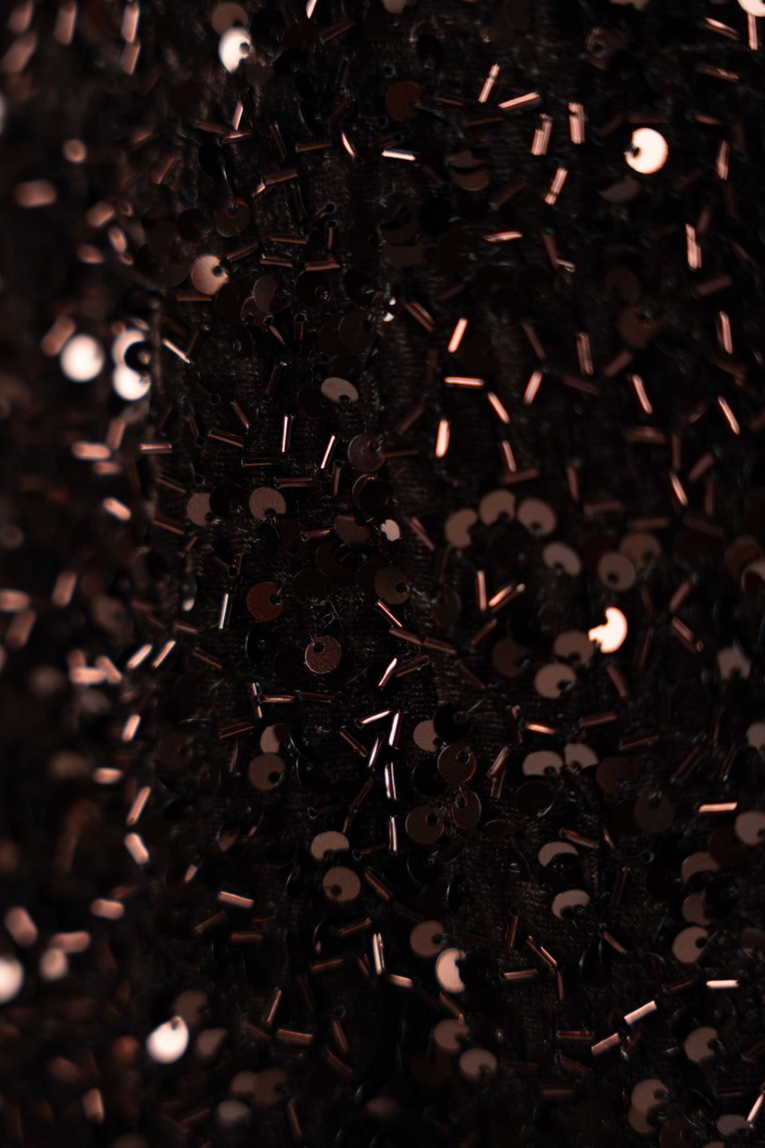 Brown Velvet Pants with Sequins