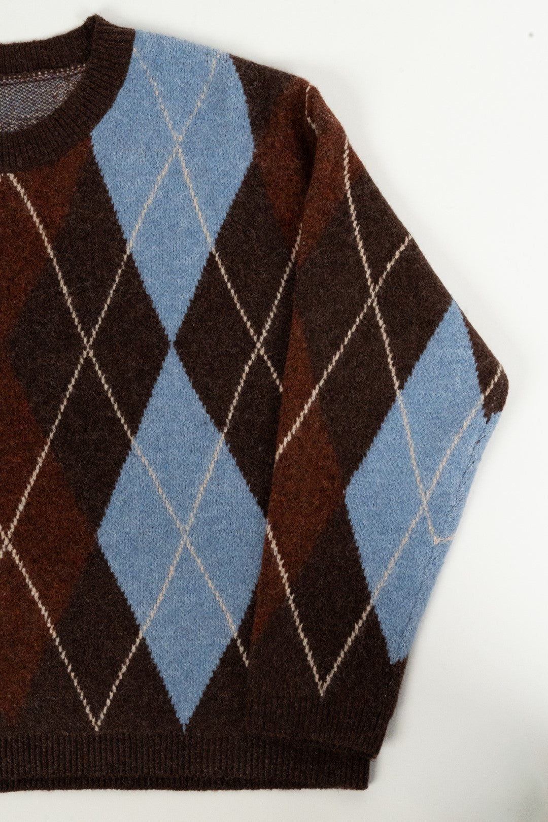 Camisola Malha Azul e Terra