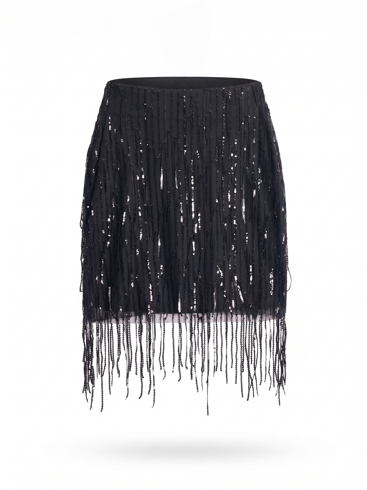 Black skirt with sequins