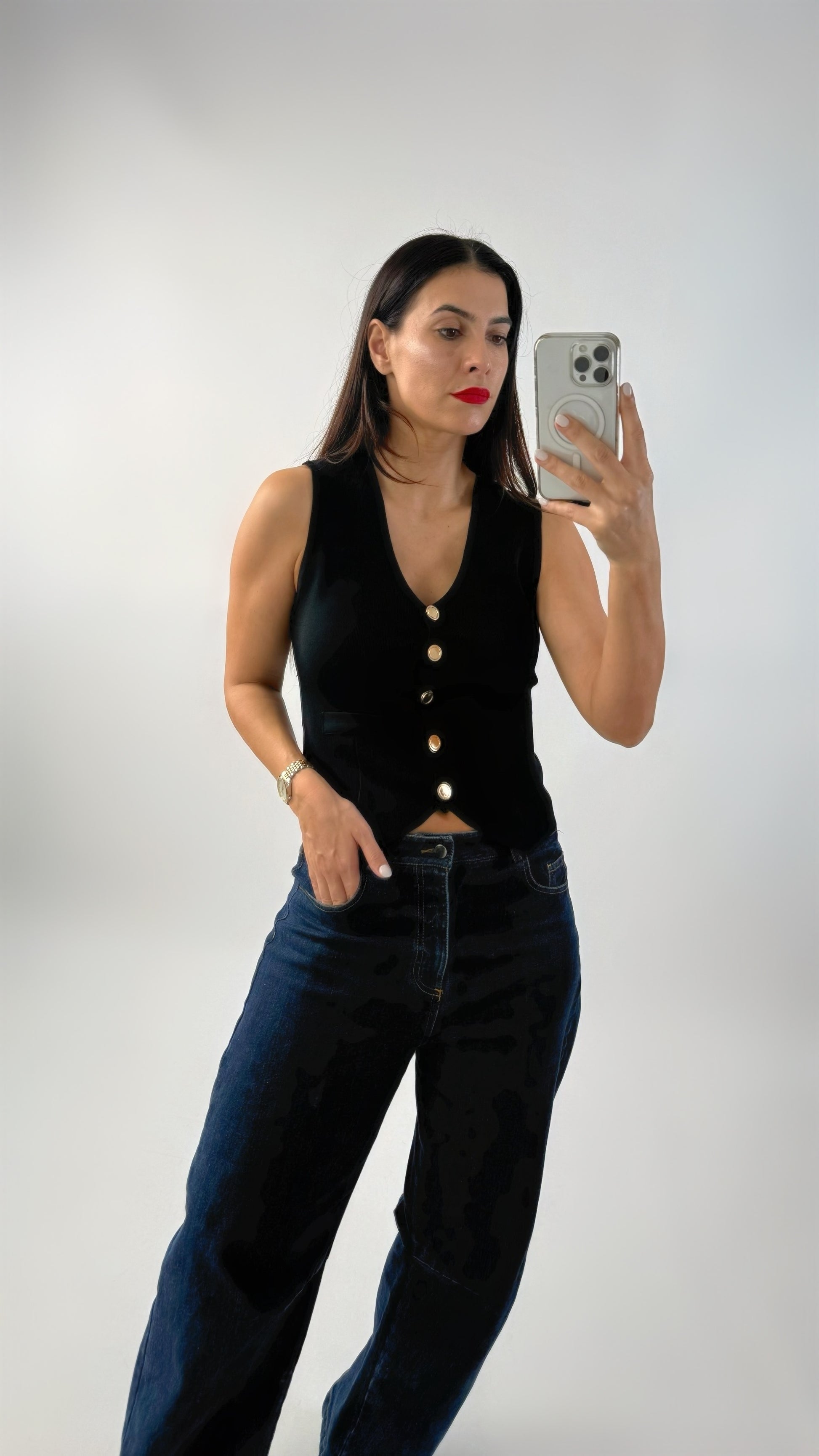 COLETE CLASSY PRETO VISTA DE FRENTE