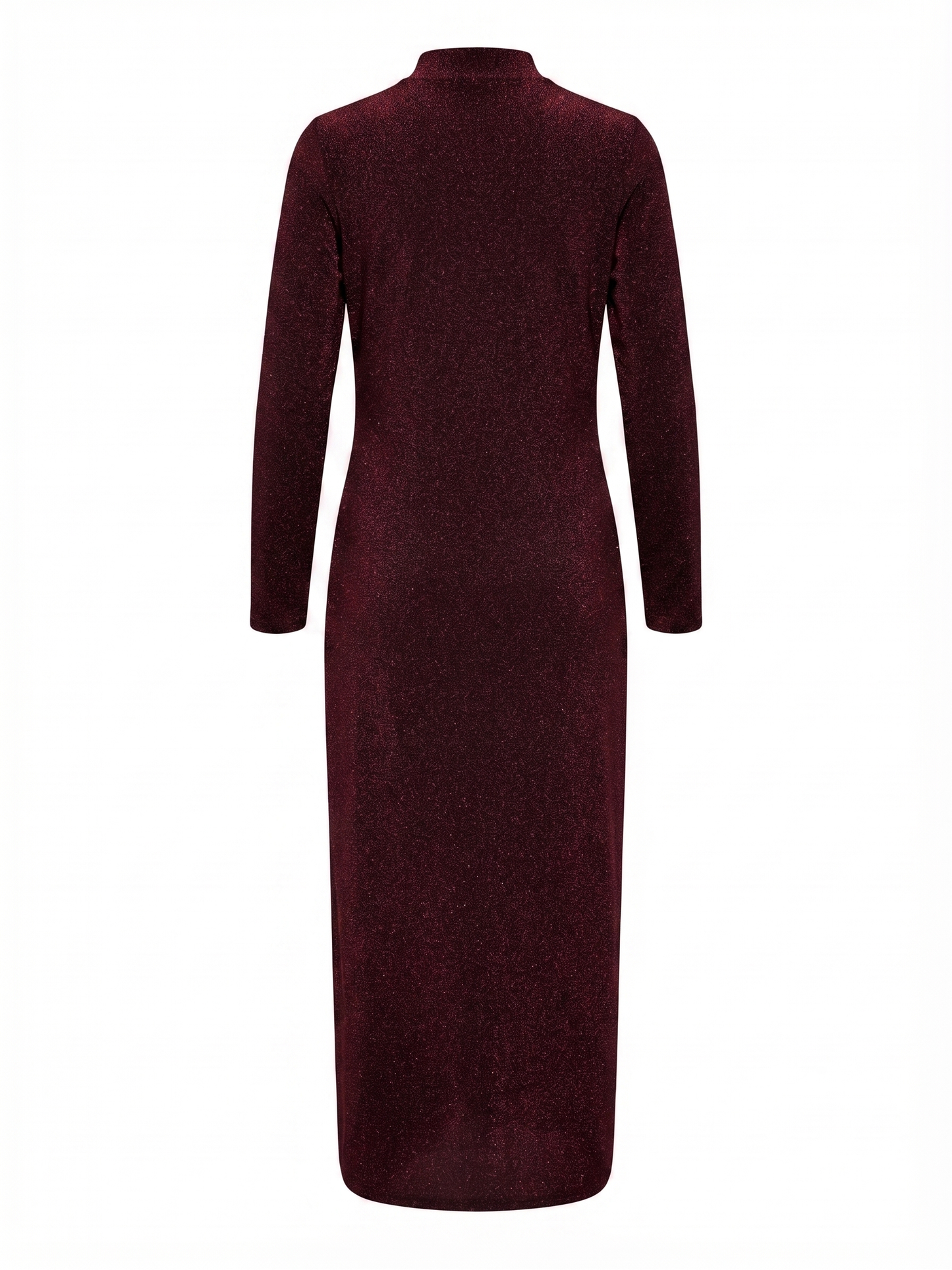 Vestido Midi Brilhantes Bordeaux