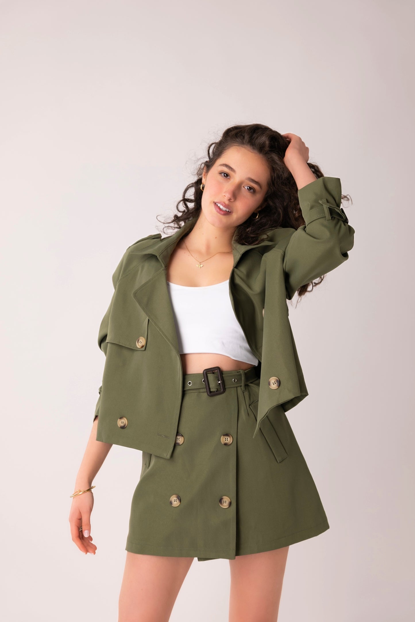 Conjunto Laissa (falda/short+chaqueta)