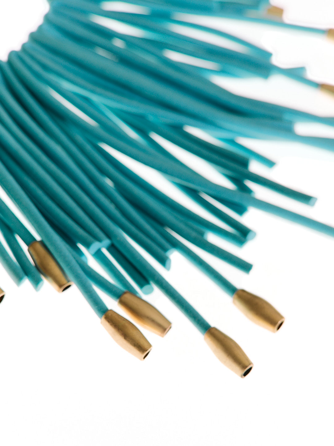 Colar Franjas Azul Turquesa