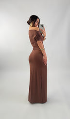 Robe longue en lycra