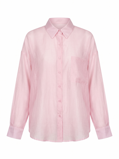 Camisa Organza Efeito Encerado