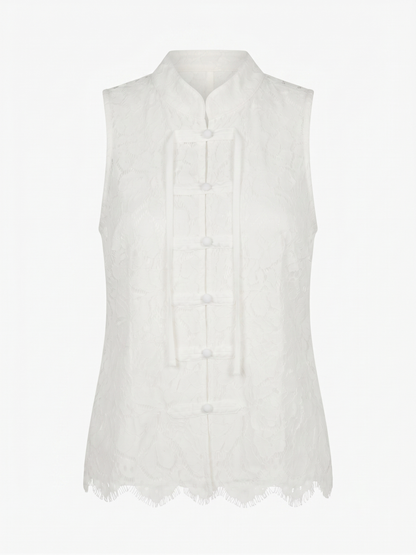 Top Halter Renda Branco