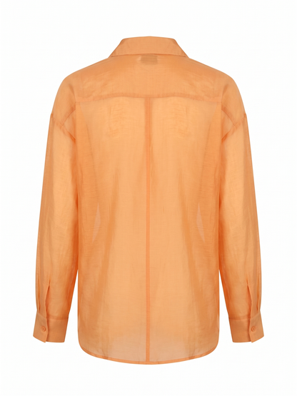 Camisa Organza Efeito Encerado