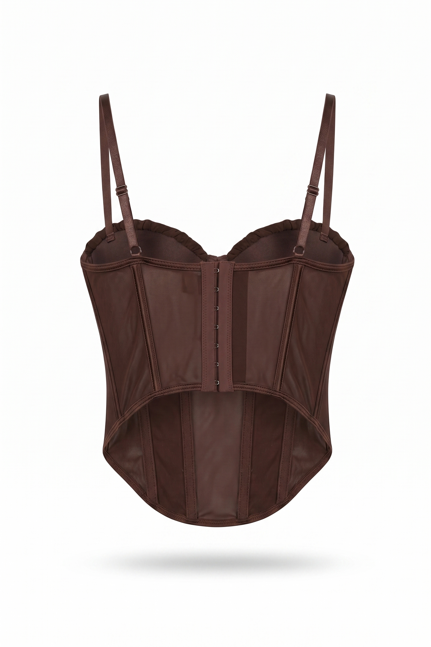 TOP CORSETRY ESTILO ESPARTILHO - CASTANHO