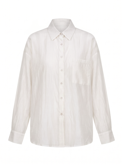 Camisa Organza Efeito Encerado
