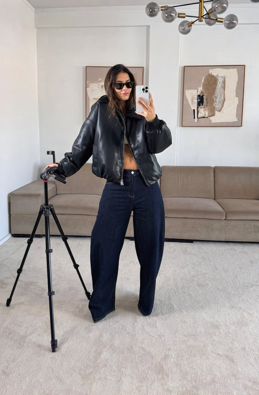 Black Vinyl Bomber