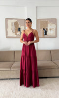Vestido Moretti Bordô