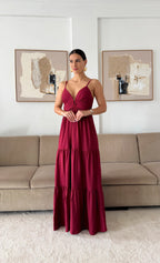 Vestido Moretti Bordô