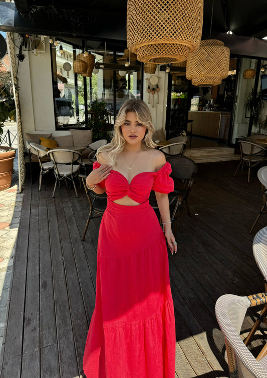 Tailored Dress with Balloon Sleeves