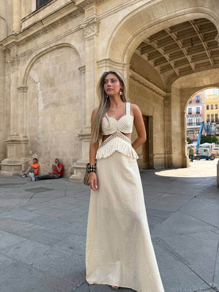 Trapani Dress Bege