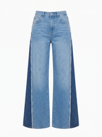 Jeans Wide Leg Detalhe Lateral