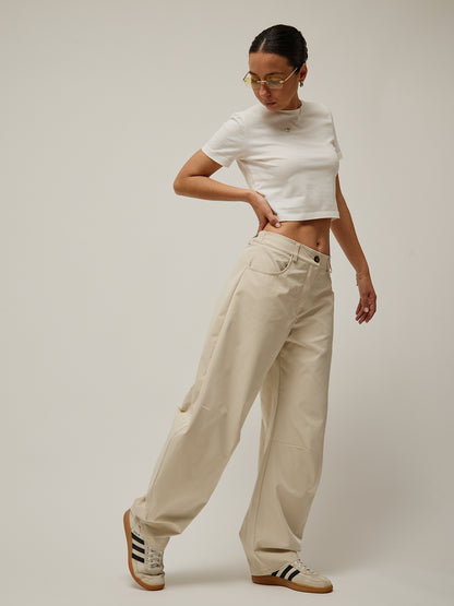 Calças Balloon Creme