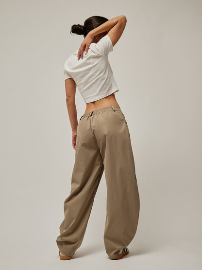 Calças Balloon Taupe