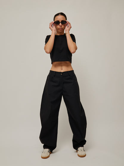 Calças Balloon Preto