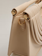 Mala Clutch Estruturada Creme