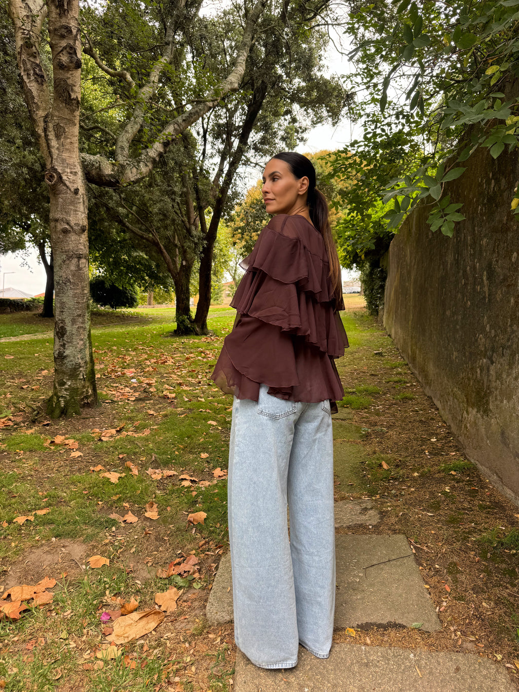 Blusa Boho Castanha