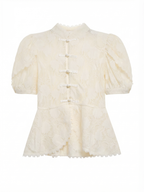 Blusa Manga Balão Renda