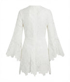 Vestido Crochê Branco