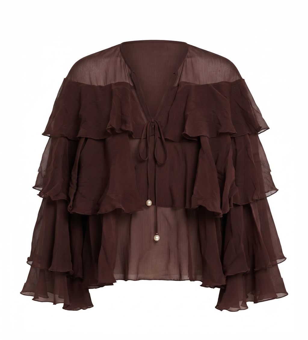 Blusa Boho Castanha