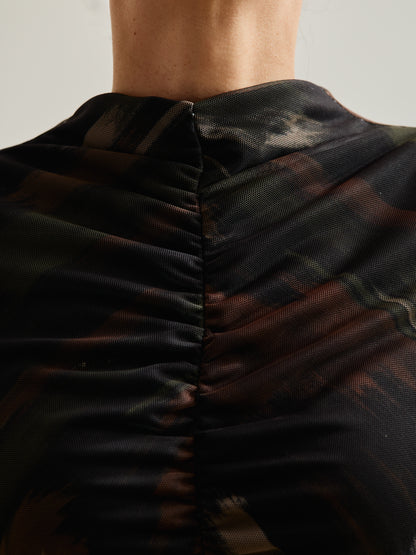 Camisola Transparência Costas Degradê