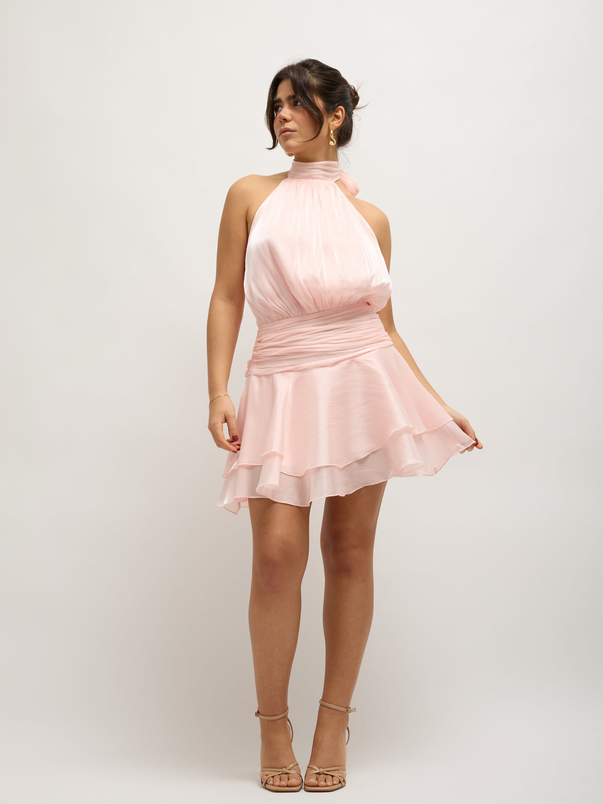Vestido Organza Rosa